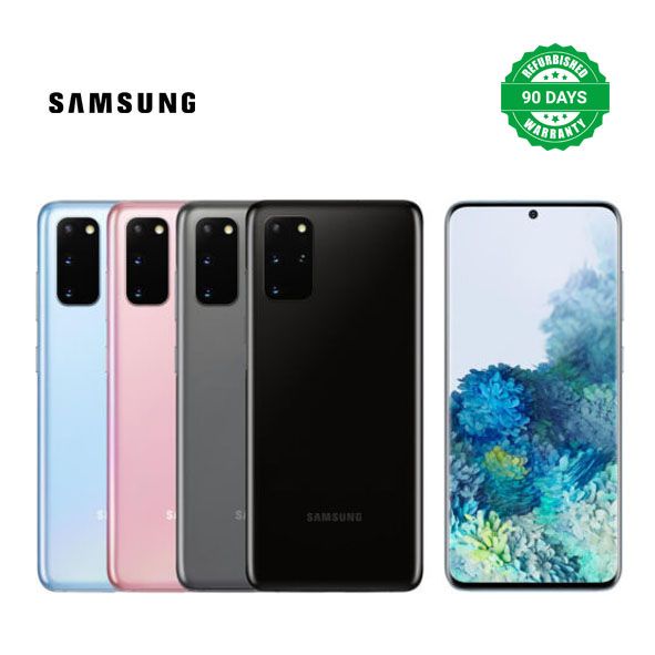 Original Samsung S20+ S20 Plus Refurbished Phone 6.7inches 128GB + 8GB Unlocked Smart Phone 4G LTE Cellphone
