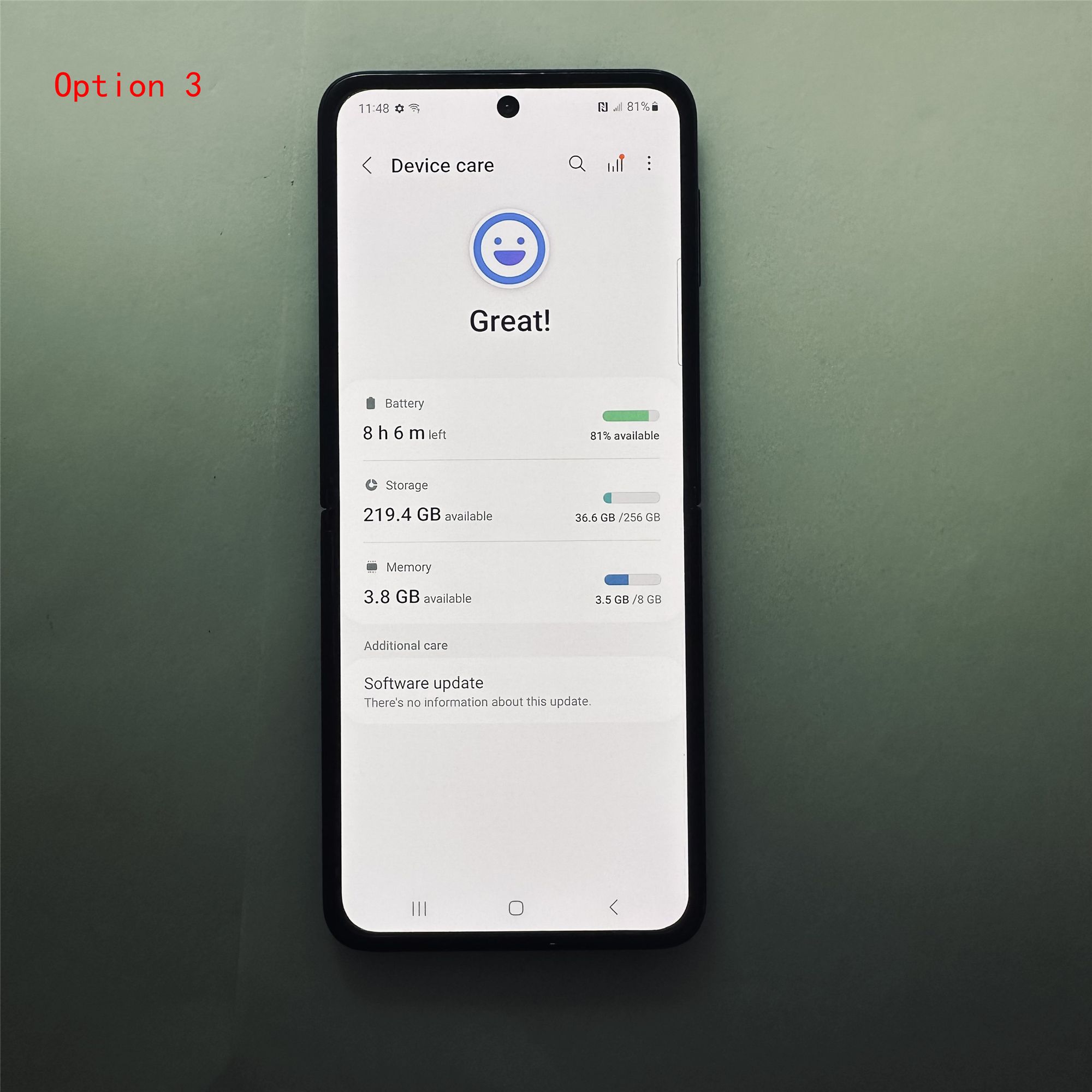 Samsung Galaxy Z Flip3 Refurbished Phone 5G 256GB / 128GB ROM 8GB RAM 6.7" + 1.9" Original Smart Phone