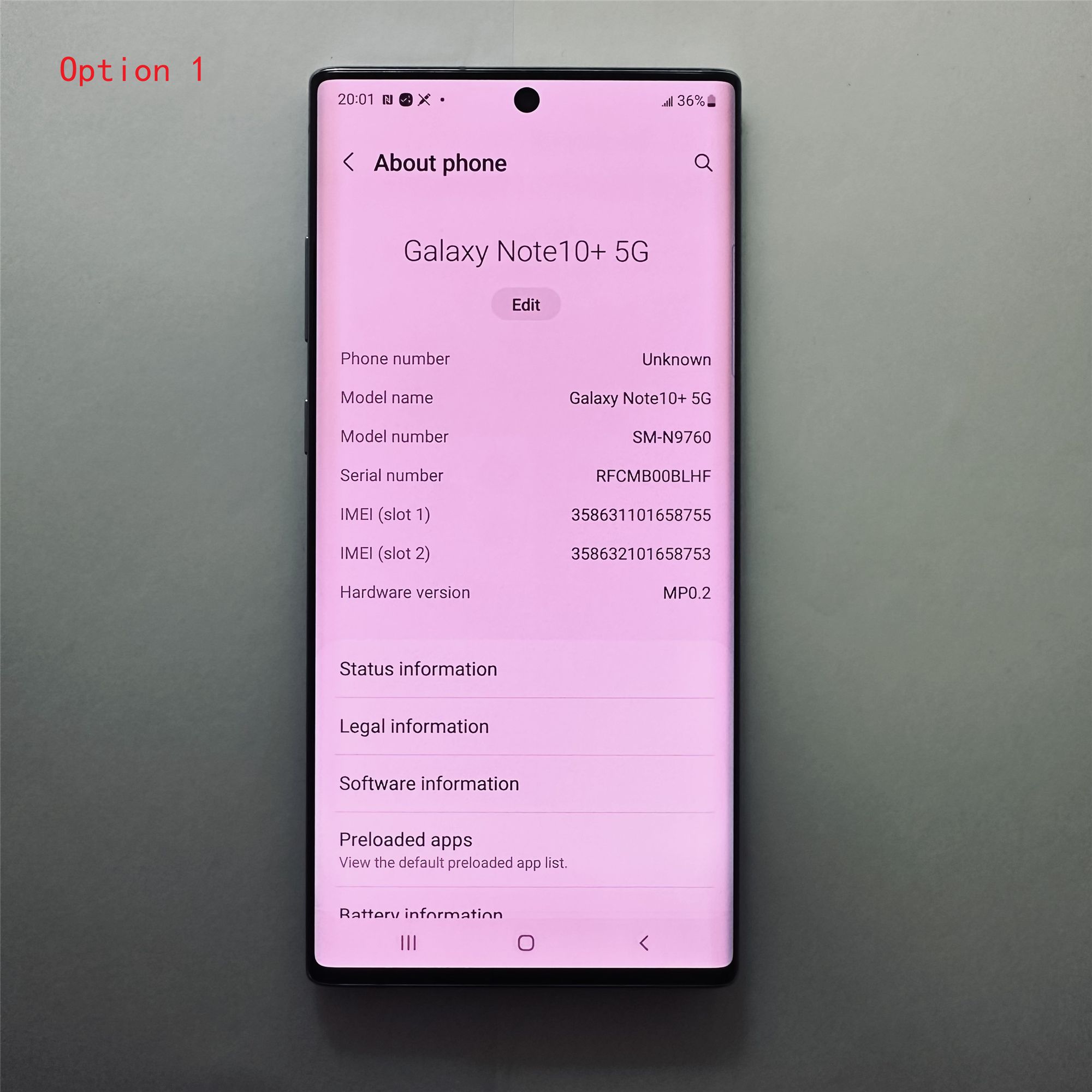 Refurbished Original Samsung Note10+ Note10 Plus Unlocked Smartphone Note 10+ Note 10 Plus N975 12GB+256GB Cellphone