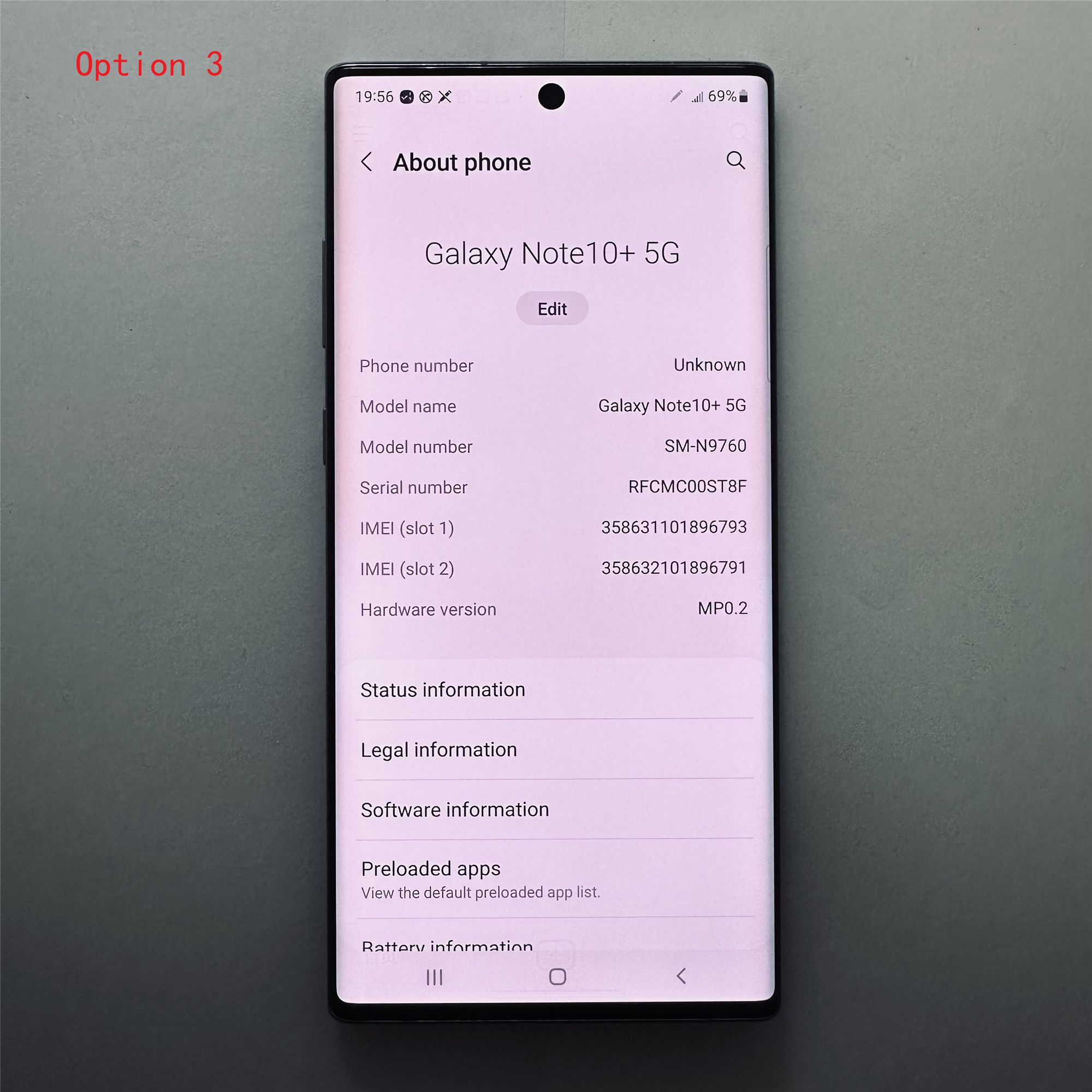 Refurbished Original Samsung Note10+ Note10 Plus Unlocked Smartphone Note 10+ Note 10 Plus N975 12GB+256GB Cellphone