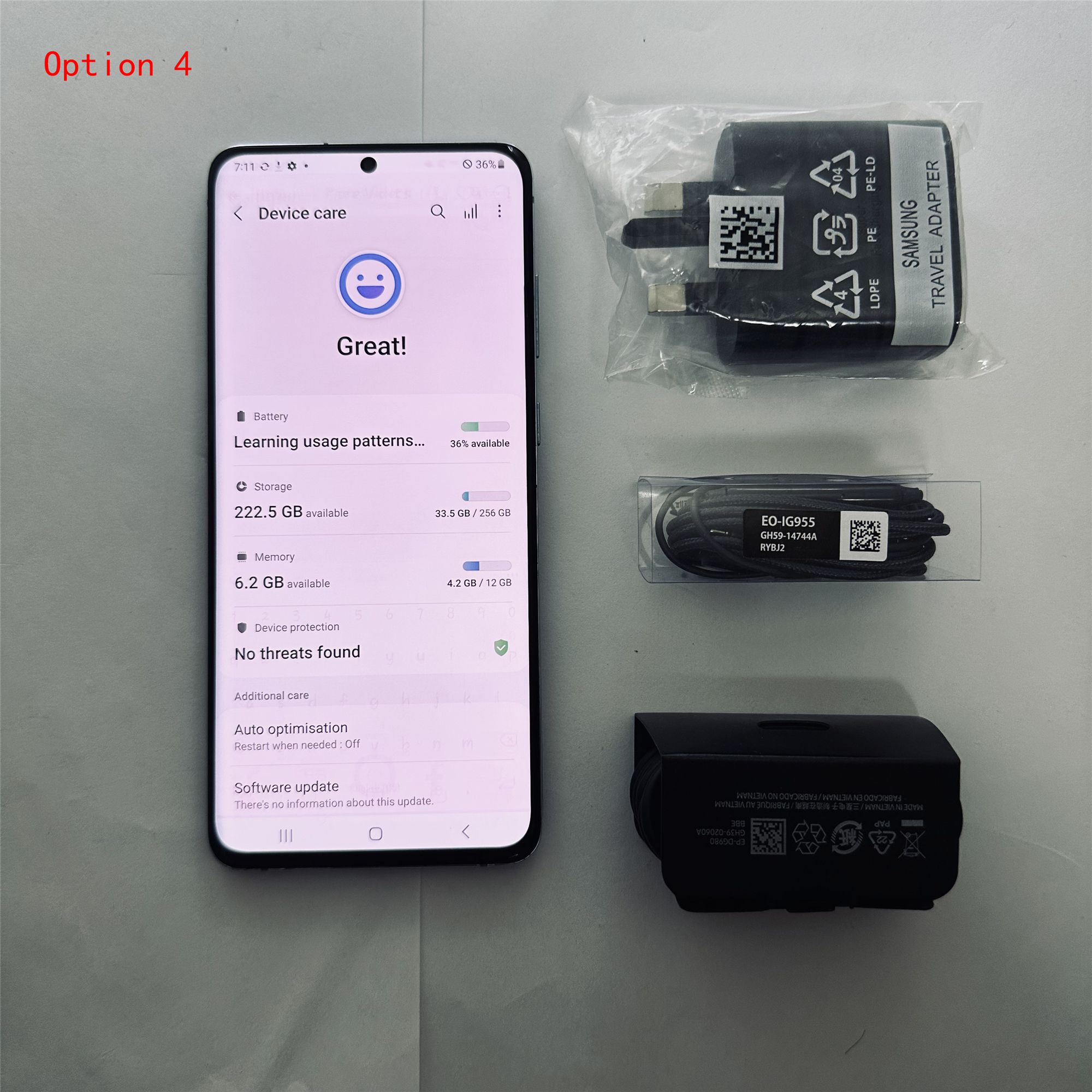 Original Samsung S20+ S20 Plus Refurbished Phone 6.7inches 128GB + 8GB Unlocked Smart Phone 4G LTE Cellphone