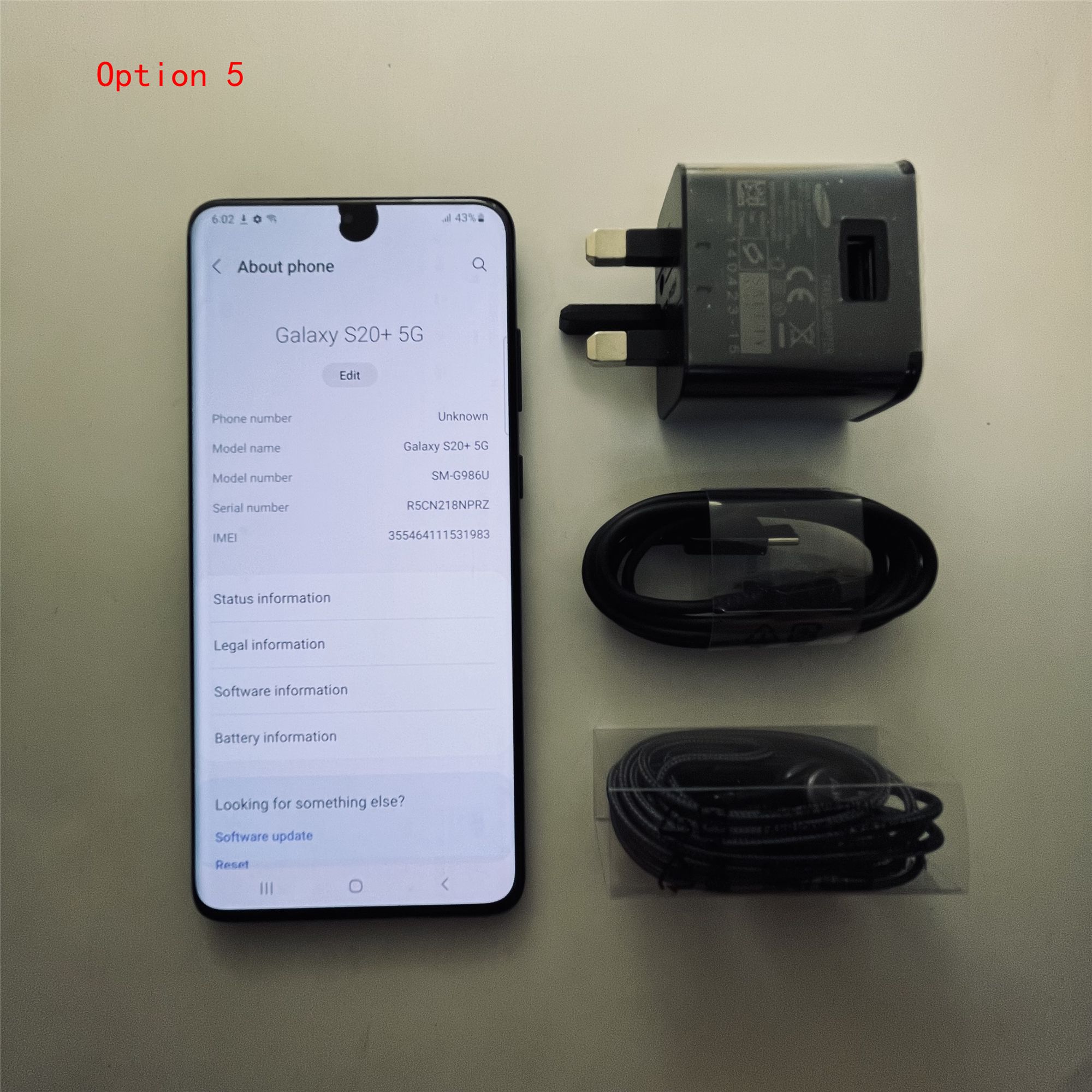 Original Samsung S20+ S20 Plus Refurbished Phone 6.7inches 128GB + 8GB Unlocked Smart Phone 4G LTE Cellphone