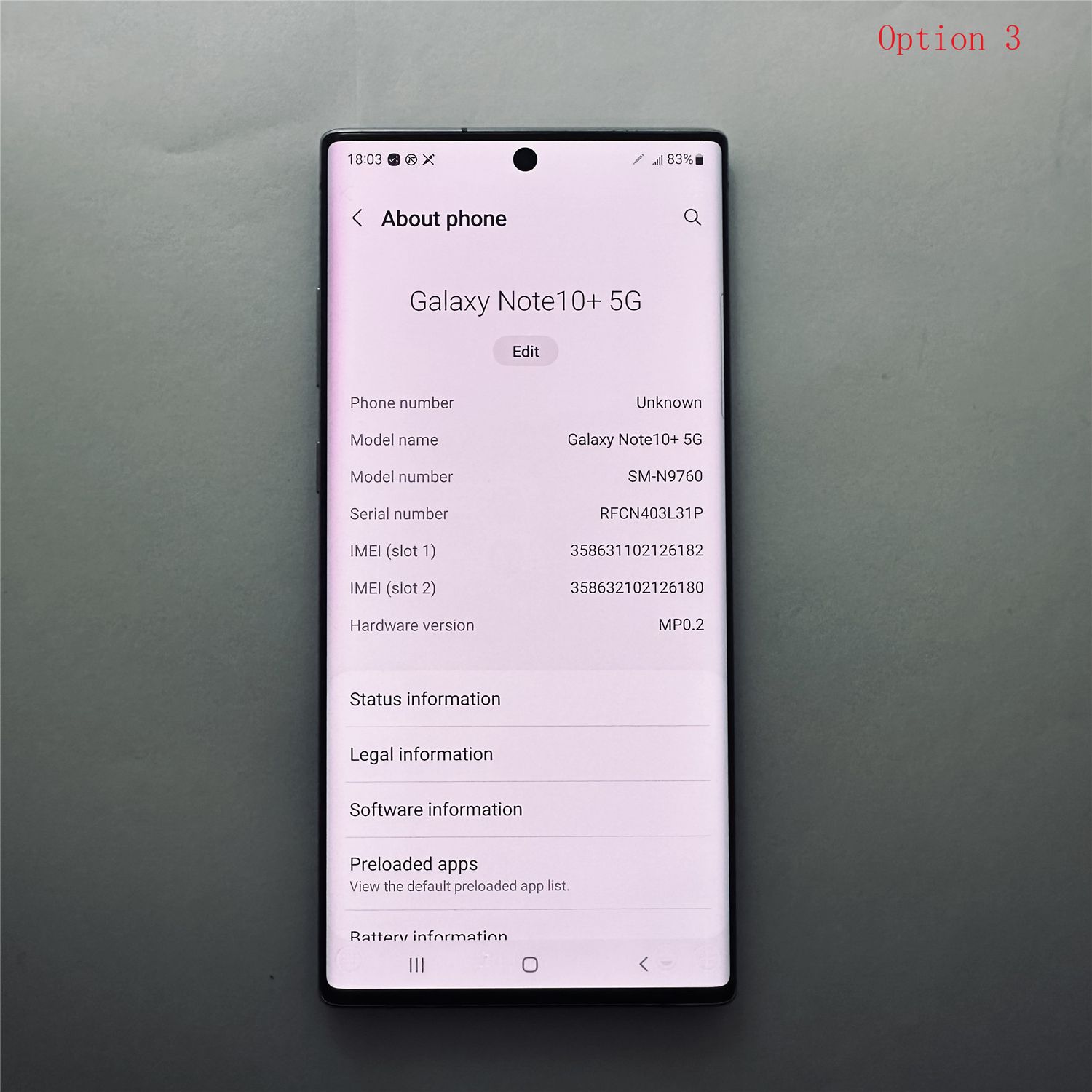 Refurbished Original Samsung Note10+ Note10 Plus Unlocked Smartphone Note 10+ Note 10 Plus N975 12GB+256GB Cellphone