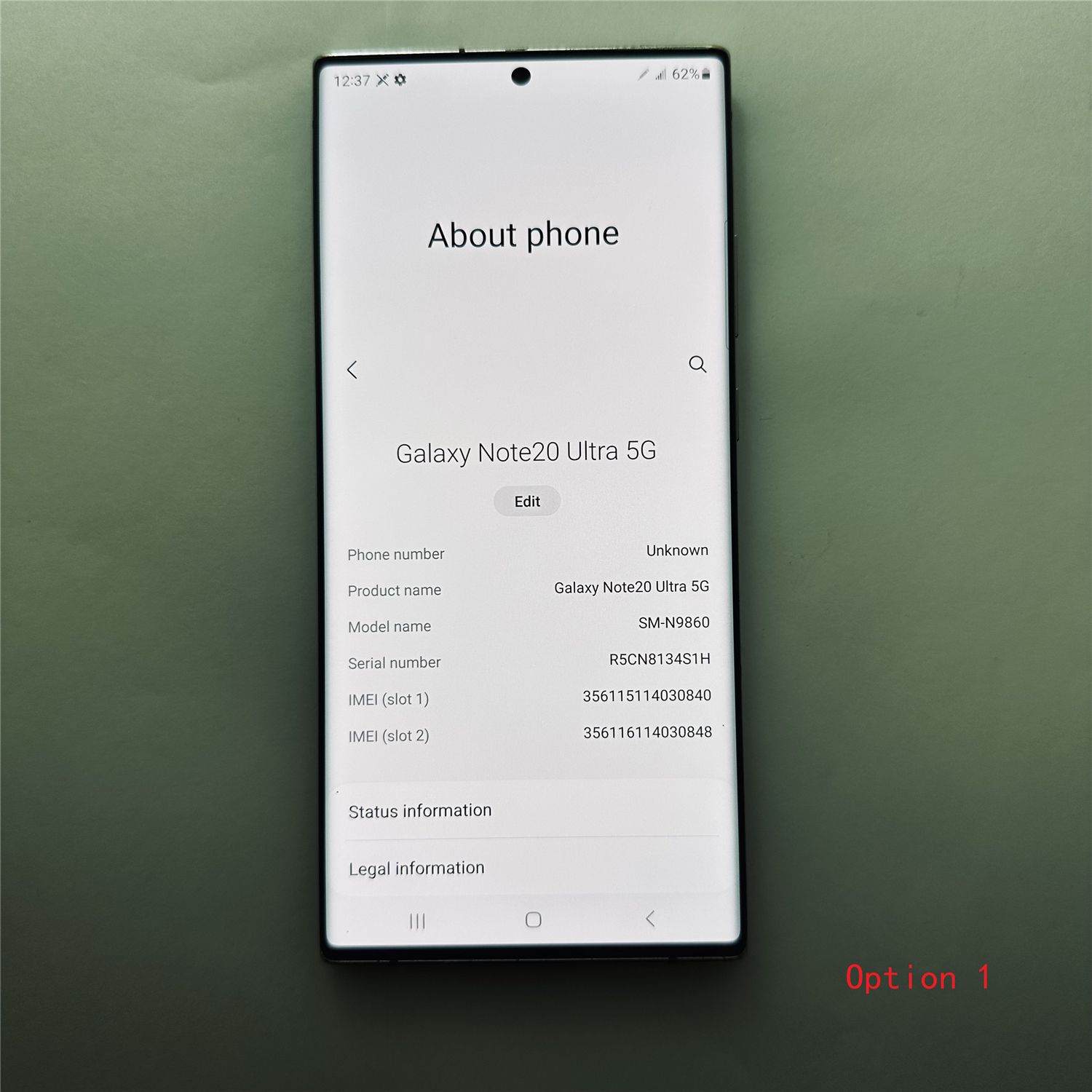 Original Samsung Galaxy Note 20 Ultra Refurbished Phone 5G Smart Phone Note 20U 12GB + 128GB