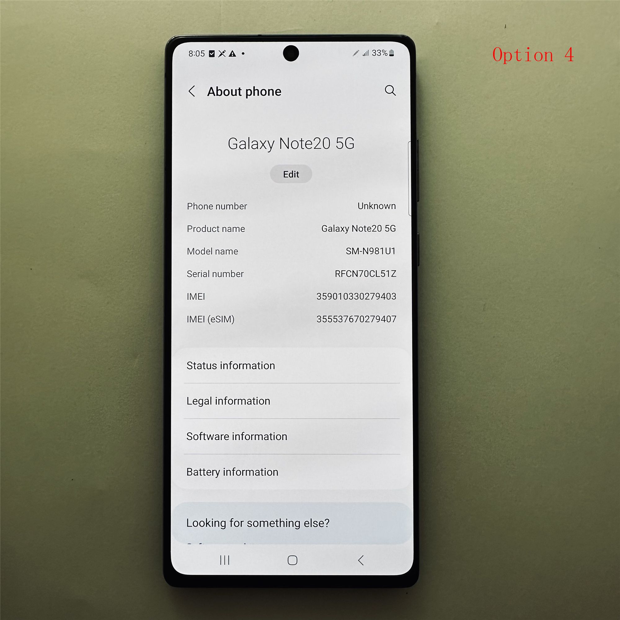 New Arrival Refurbished Smartphone Samsung Galaxy Note 20 8GB+128GB 6.7" Original Mobile Phone Samsung Note20 Smartphone
