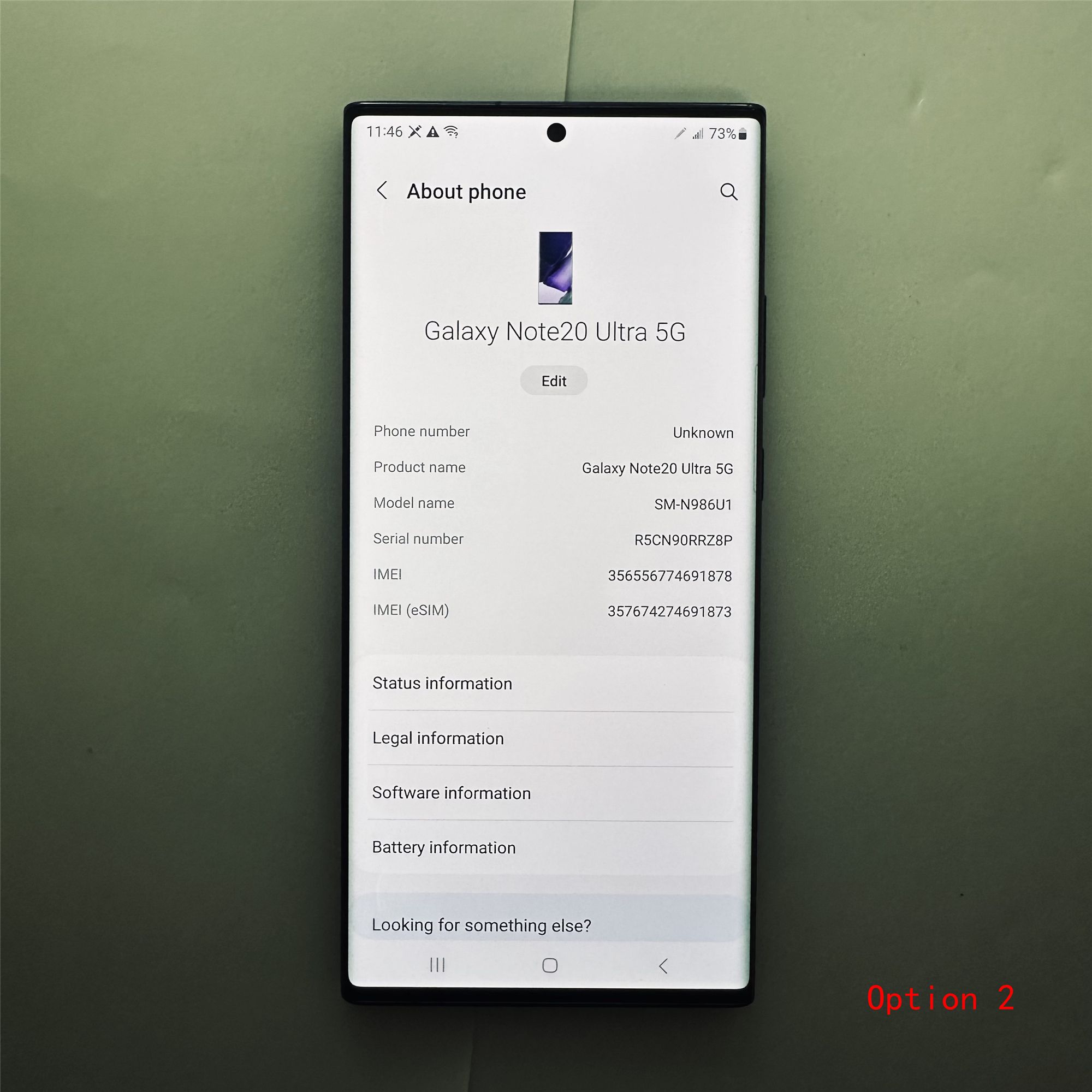 Original Samsung Galaxy Note 20 Ultra Refurbished Phone 5G Smart Phone Note 20U 12GB + 128GB