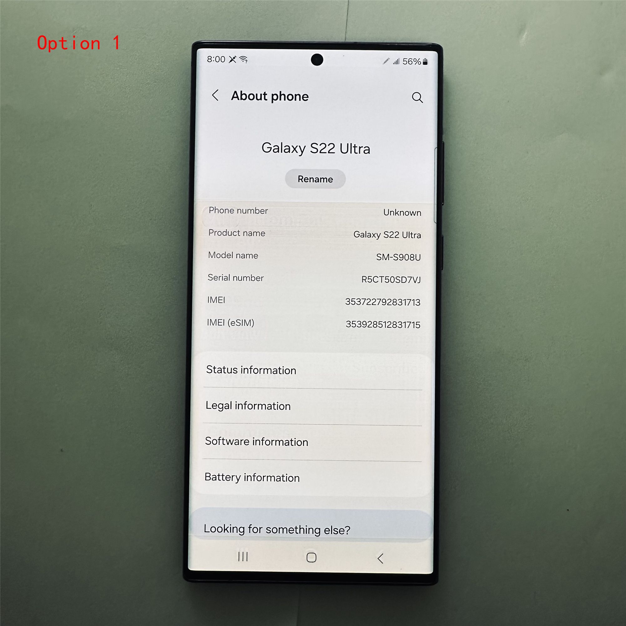Refurbished Phone Samsung Galaxy S22 Ultra 5G 6.8inch 8GB+128GB dual sim(with esim) 108MP+40MP 5000mah smartphone Samsung S22Ultra