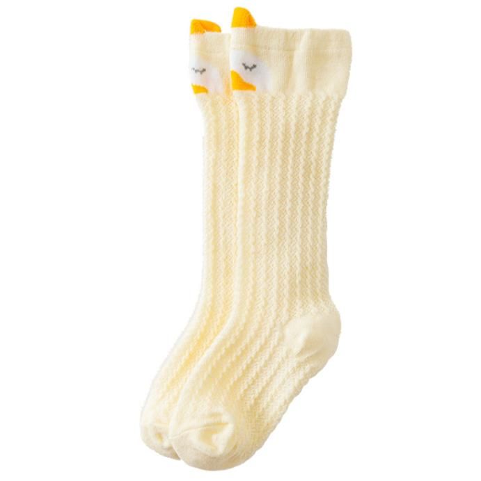 Baby cartoon high knee socks Baby mesh comfort mosquito socks Summer cotton stockings 0-1-3 years old