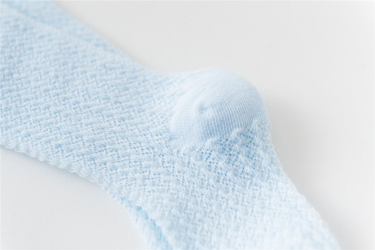 Baby cartoon high knee socks Baby mesh comfort mosquito socks Summer cotton stockings 0-1-3 years old