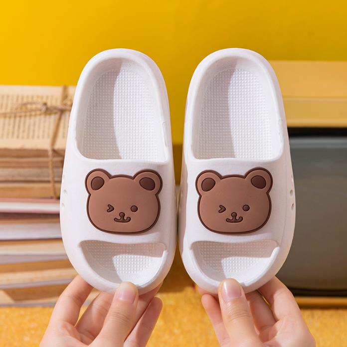 EVA Children's slippers Cute cartoon boys and girls baby Kids Beanie shoes Big Children family slippers summer