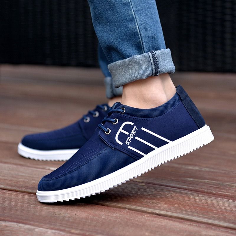 Big discount sneakers mens shoes men shoes loafers shoes canvas shoes flats shoes sports shoes blue