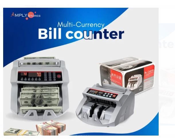 Count Fully Automatic Bill Counter Machine Loose Notes, Cash, Money and Multi Currency Counter Money Bank Money Counting With Fake Detector