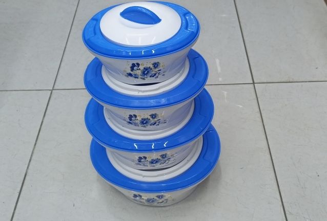 4pcs of Casserole Hotpots Food Warmer Hot Pot, Serving Dishes Serveware Set (600,1000,2000,3000 ml)