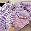 4pcs of 6*7 Velvet duvets Set comes as 1pcs of Duvet, 1pc of Bedsheet and 2pcs of Pillow Cases Bedding Comforter Set
