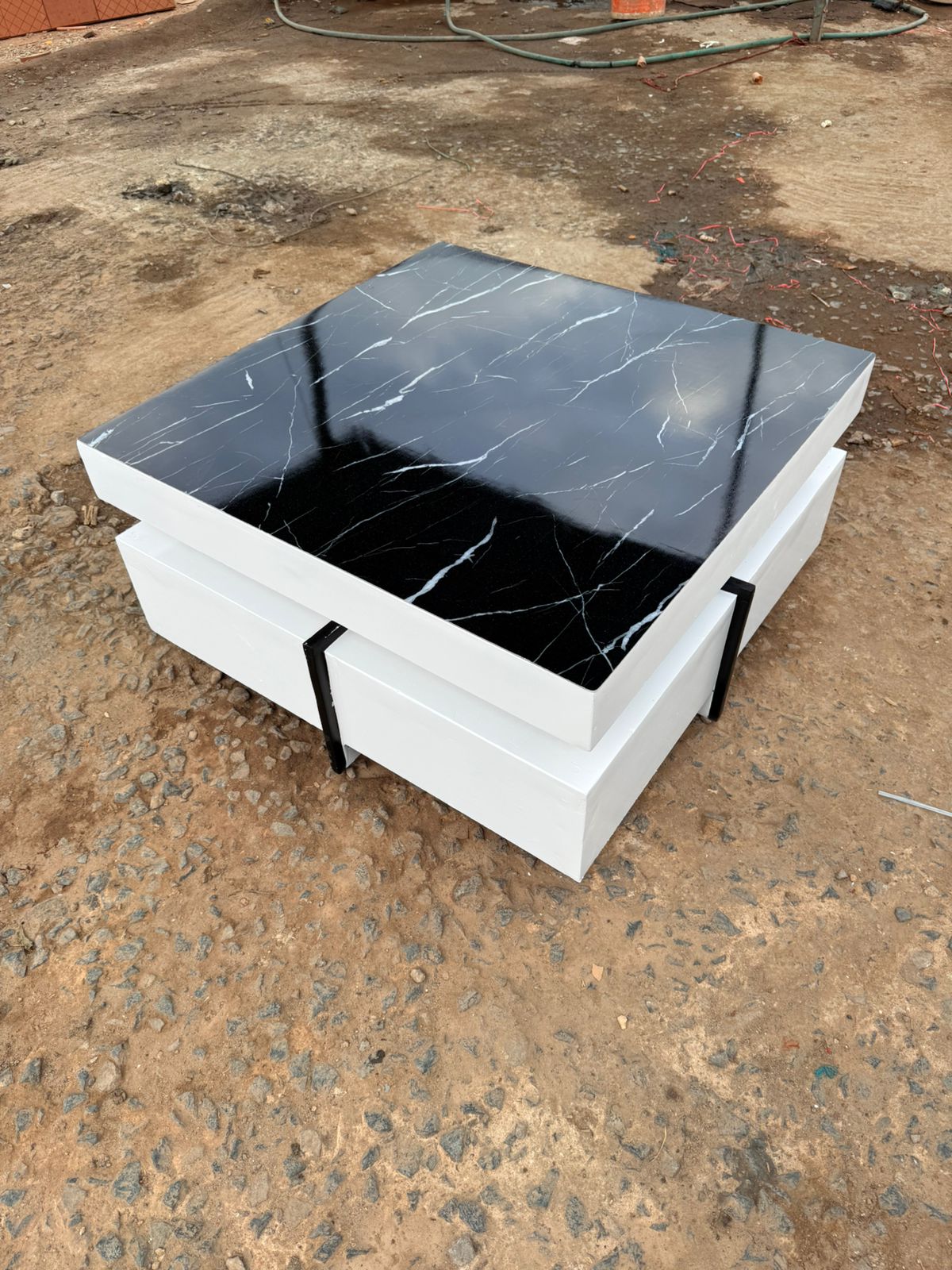 Executive White Coffee  Table With Marble Topping  for Table Room