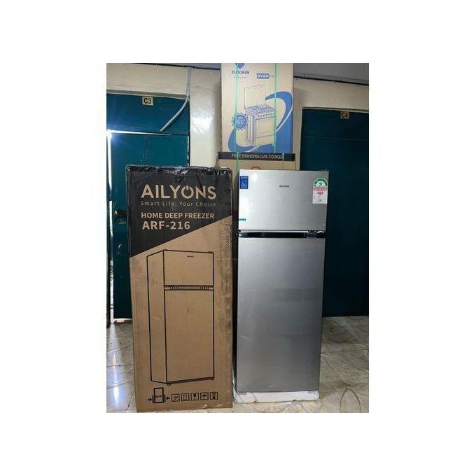 Ailyons ARF-216  216 Litres Double Door Refrigerators  Energy Efficient Direct Cool Refrigerator Keeps Food, Fruits and Drinks Fresh and Cold Fridge