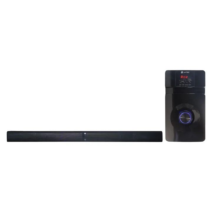 Amtec AM-01 2.1CH Soundbar With 3D Real sound Home Theater System Extra Bass Sub Woofer Sound System Fm/Bt/Usb/Sd 20000w PMPO