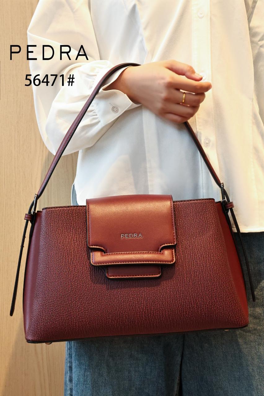 [🔥HOT DEALS 🔥 🥑🌽ONLY AT KILIMALL !!! ]PEDRA Elegant Women’s Handbag – Structured PU Leather Top Handle Bag – 36131#
