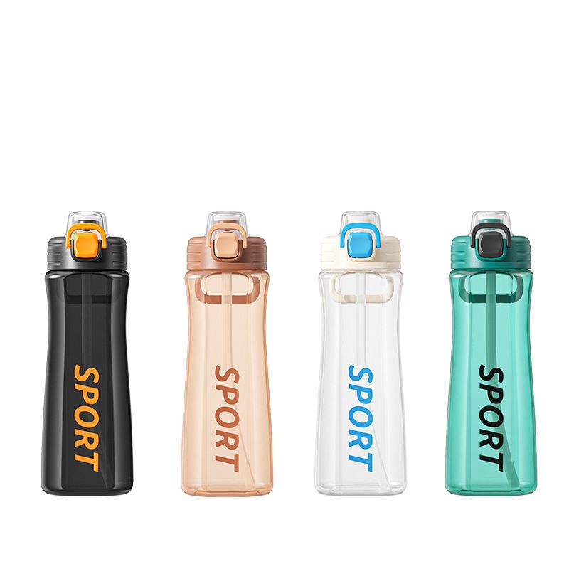 New plastic cup large capacity space cup high appearance level handy cup outdoor sports cup with straw cup wholesale