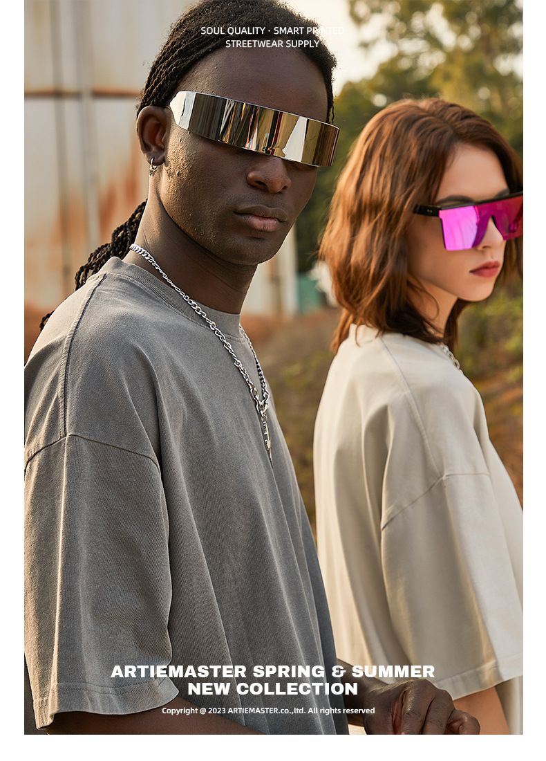 ARTIE Men's Clothing | 2025 New 275G Heavyweight Washed and Distressed Men's T - shirt, Pure Cotton Loose Streetwear Men's T - shirt