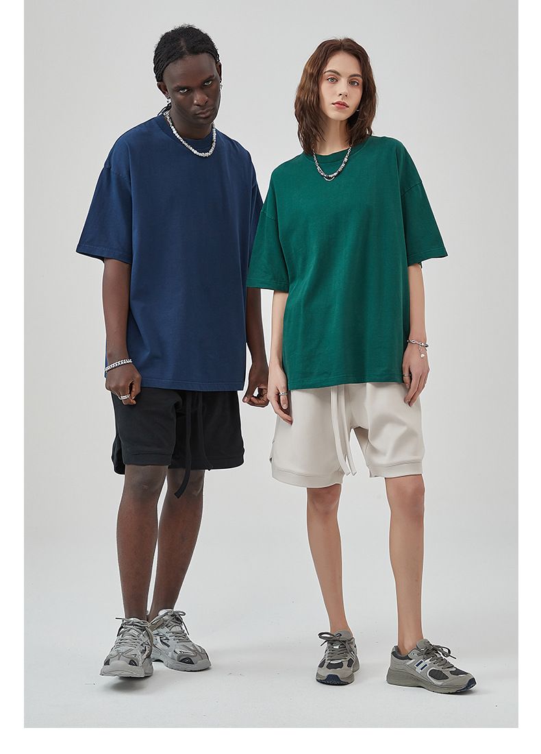 ARTIE Men's Clothing | 2025 New 275G Heavyweight Washed and Distressed Men's T - shirt, Pure Cotton Loose Streetwear Men's T - shirt