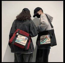 Men's Cross - body Trendy Bags, Street - style Canvas Bags, Cross - body Bags for College Students' Classes, Women's Fashionable and Casual Shoulder Bags
Supply Category:
Material: Nylon
Shape of the