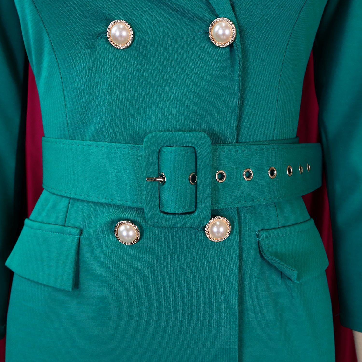 African Plus-Size Women's Clothing 2024 Spring New Style Fashionable and Elegant Commuting OL Five-Finger Sleeve Color-Block Pencil Dress for Foreign Trade
Fabric Name: Polyester
Pattern: Solid color