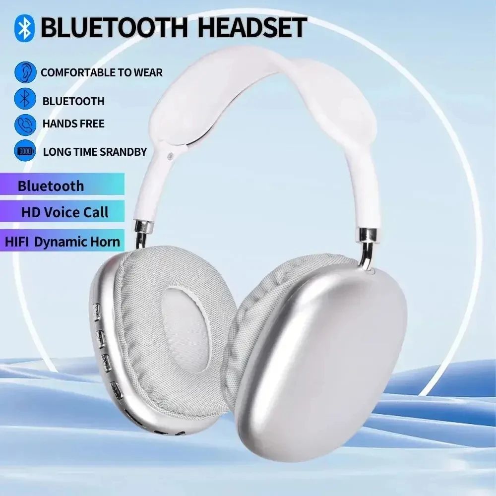 P9Promax Headphone Wireless Bluetooth Headset With Mic Noise Cancelling Headsets Stereo Sound Earphone Sports Gaming Headphones