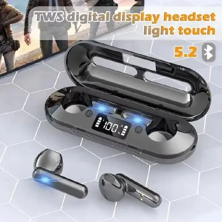 K80 Bluetooth Earphone Led Display Sport Waterproof Noise Reduction Stereo Touch Control Earbuds TWS Wireless Gaming Headset