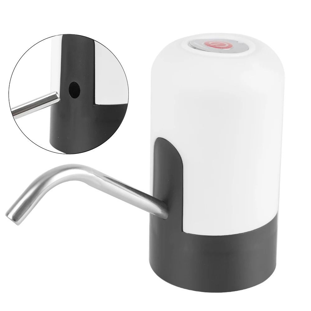 Automatic Water Dispenser With Blue LED Light USB Rechargeable Barreled Water Pumping Device Wireless Electric Water Pump