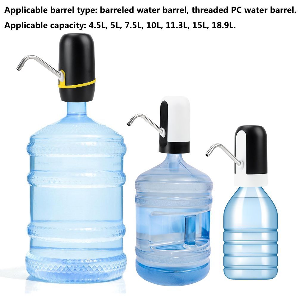 Automatic Water Dispenser With Blue LED Light USB Rechargeable Barreled Water Pumping Device Wireless Electric Water Pump