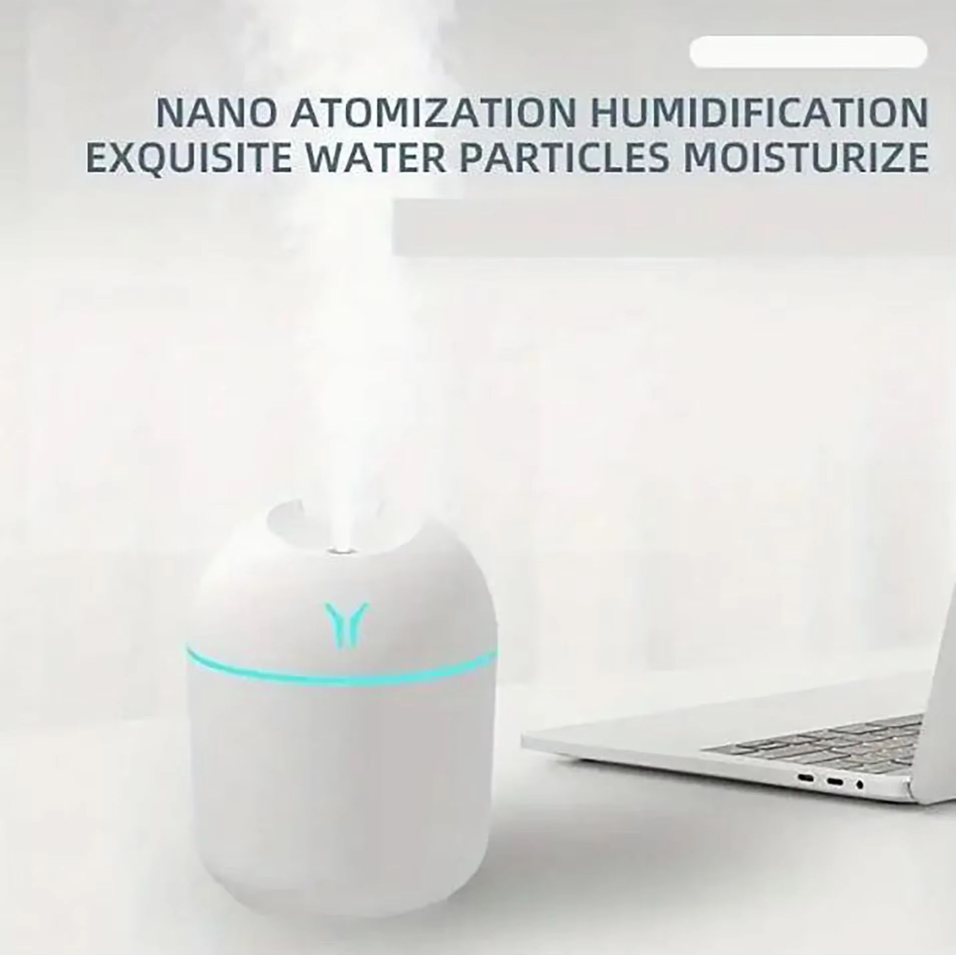 1PC Silent Office and Car Humidifier - Portable Ultrasonic Humidifier for Optimal Air Moisture, Ideal for Office Use and Vehicle