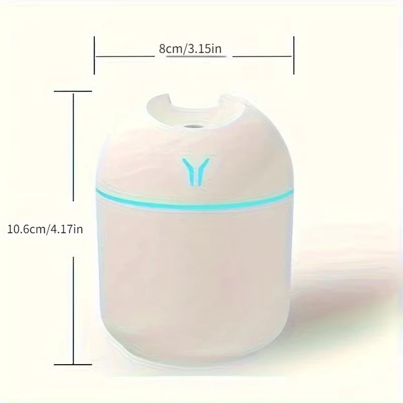 1PC Silent Office and Car Humidifier - Portable Ultrasonic Humidifier for Optimal Air Moisture, Ideal for Office Use and Vehicle