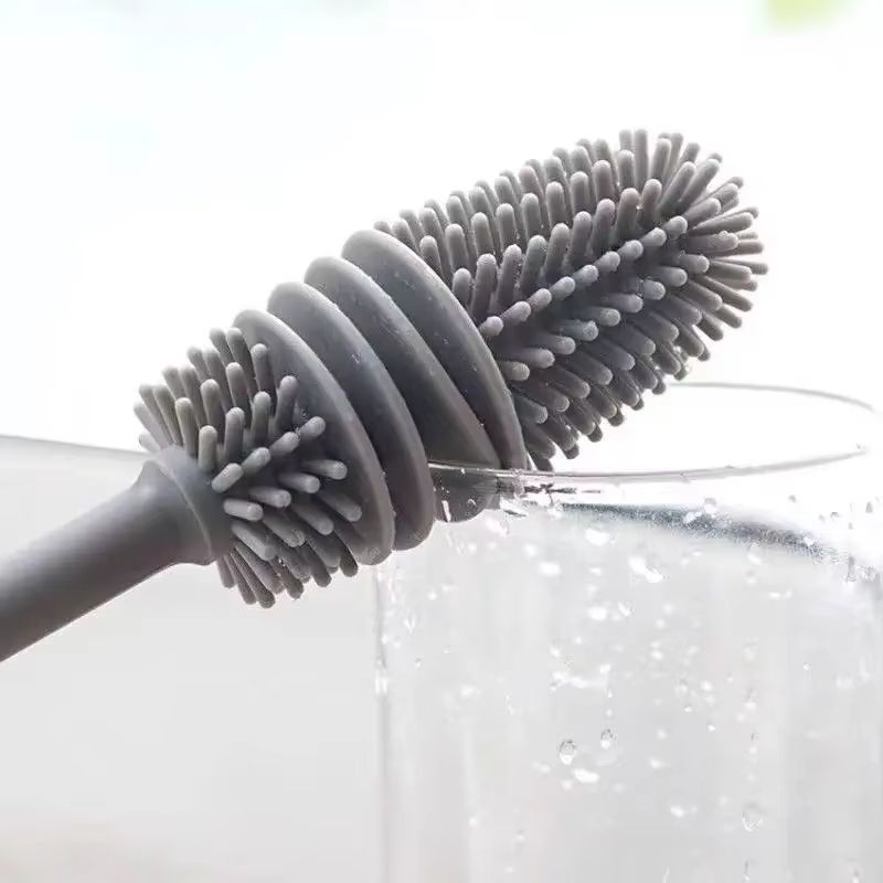 Bottles Brush Silicone Baby Bottles Clean Brush Long Cleaning Brush Cup Brush for Scrubbing Useful Cleaning Product for Home