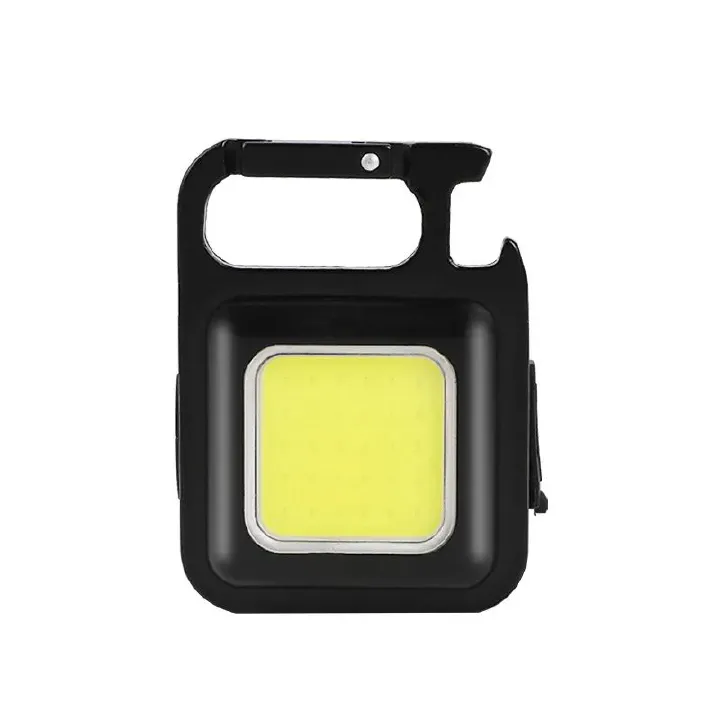 Mini LED 800LM Flashlight Keychain Multifunctional Portable COB Camping Lamps USB Charging Work Lights Fishing Lanterna