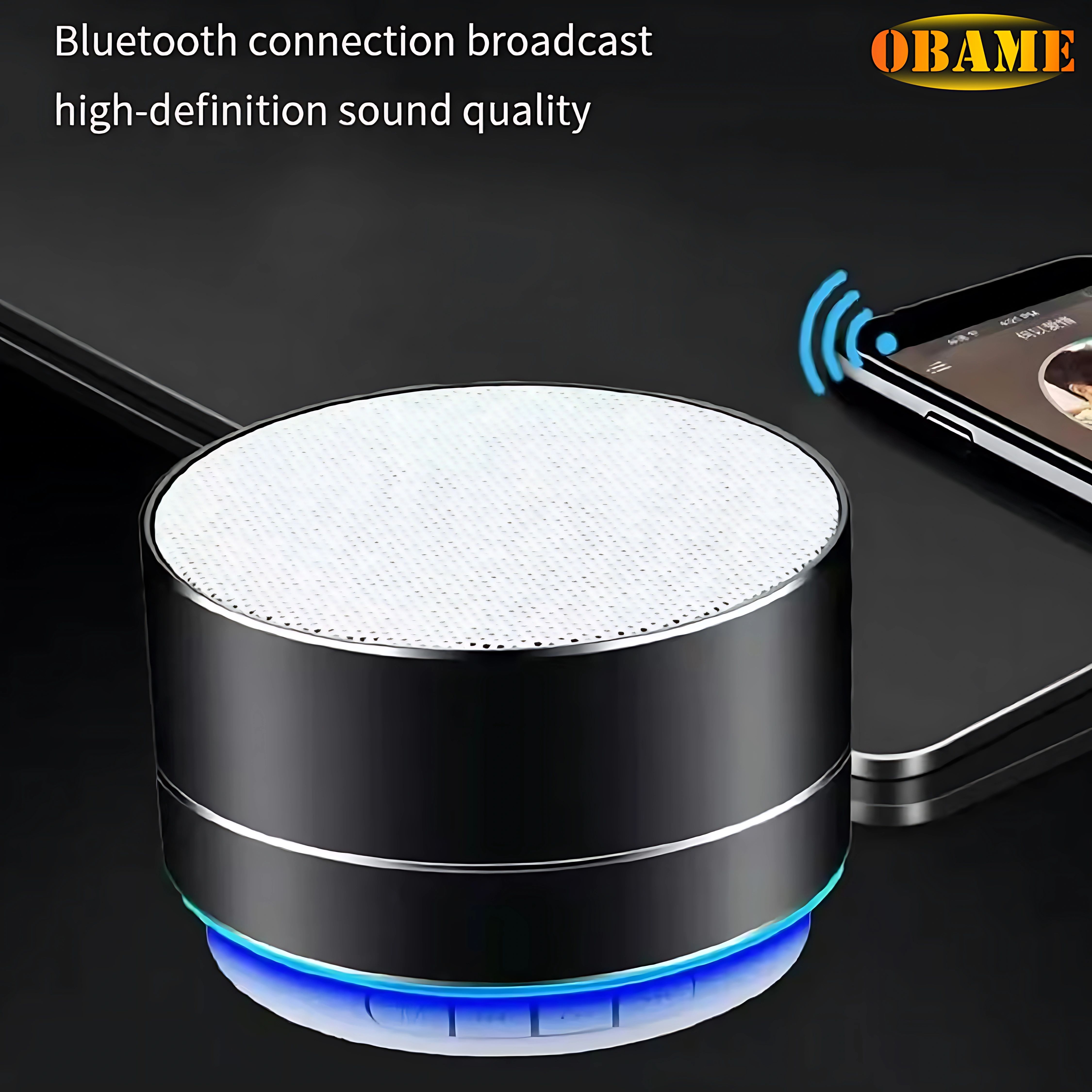 A10 Mini Wireless Bluetooth Outdoor Subwoofer Portable Speaker Radio Music Sound Box Aluminum Alloy FM Radio Music Mini Speaker