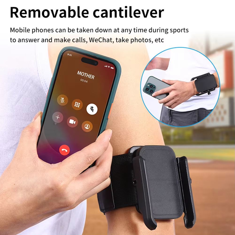 Rotatable Running Armband 360° New Wristband Phone Mount Hiking Biking Walking Portable Anti Slip Armband Mount For Men Women