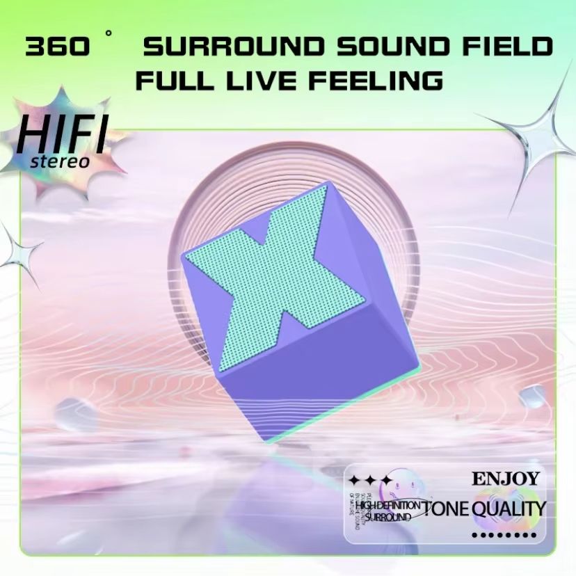 X1 Mini Bluetooth Speaker Wireless Portable Mini Travel Speaker with Subwoofer Powerful Bass Built in Mic for Home Party Sports