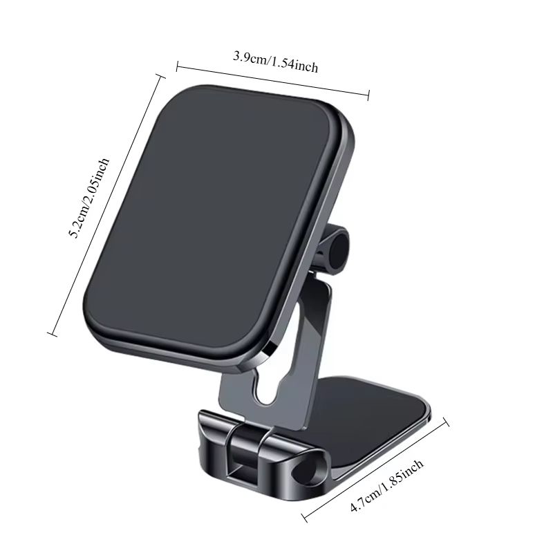 Car Phone Holder Folding Magnetic Suction Car Dashboard Adhesive Universal Support Bracket