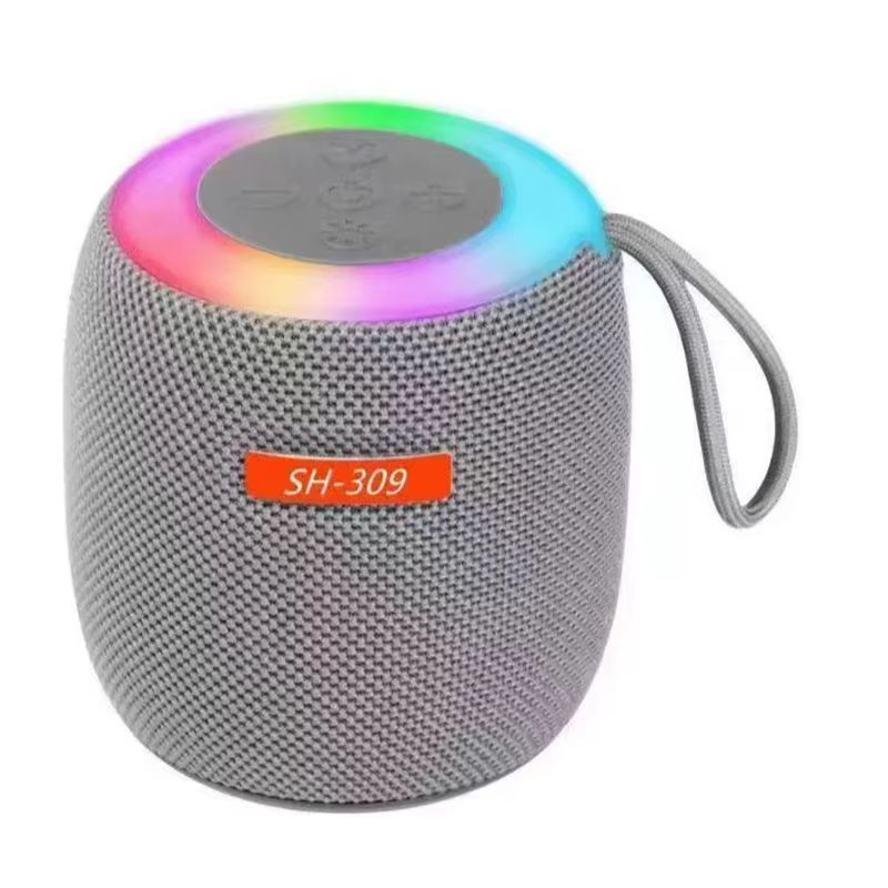 1 Pcs Portable Wireless Speaker FM Radio USB Connectivity Waterproof Design 5 LED Light Modes Replace Accessory