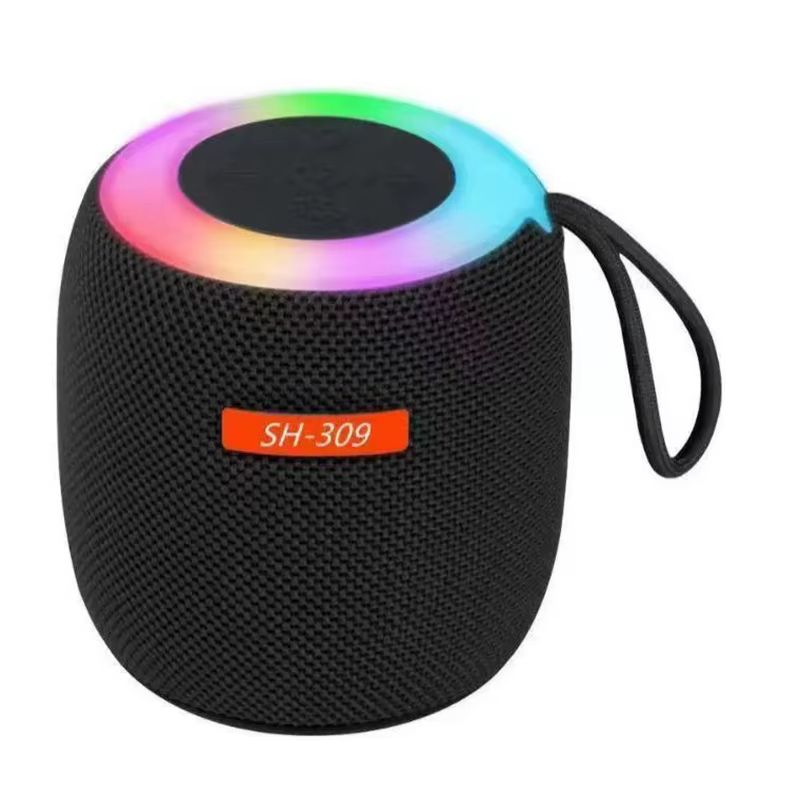 1 Pcs Portable Wireless Speaker FM Radio USB Connectivity Waterproof Design 5 LED Light Modes Replace Accessory
