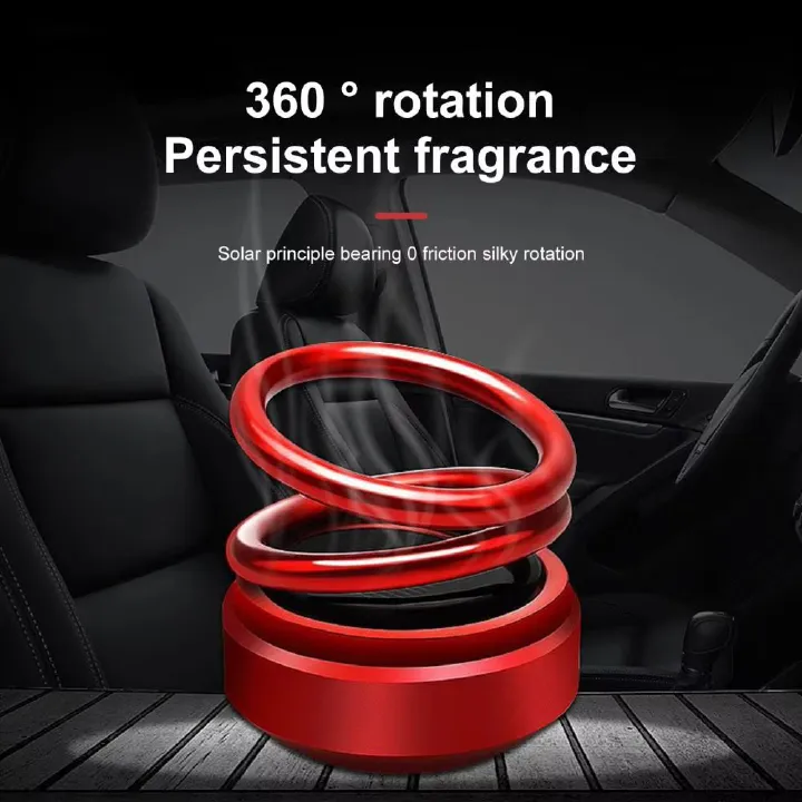 Perfume Ornament for Car Solar Rotating Car Fragrance Diffuser Portable Aromatherapy Ornament for Vehicle Office for Home