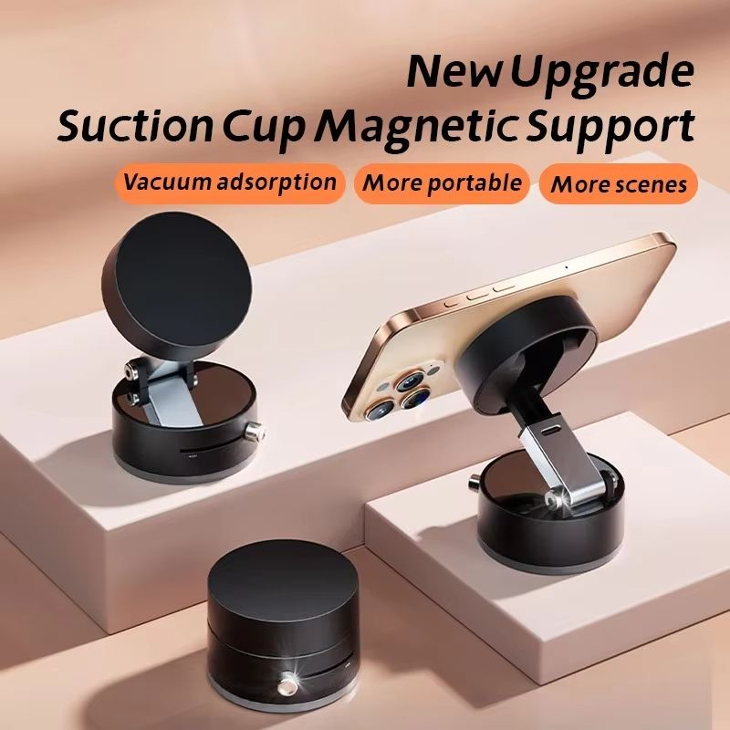 Vacuum Magnetic Suction Cup Folding Swivel Stand Double-sided Suction Cup For Universal Vacuum Swivel Stand Mobile Phone Holder