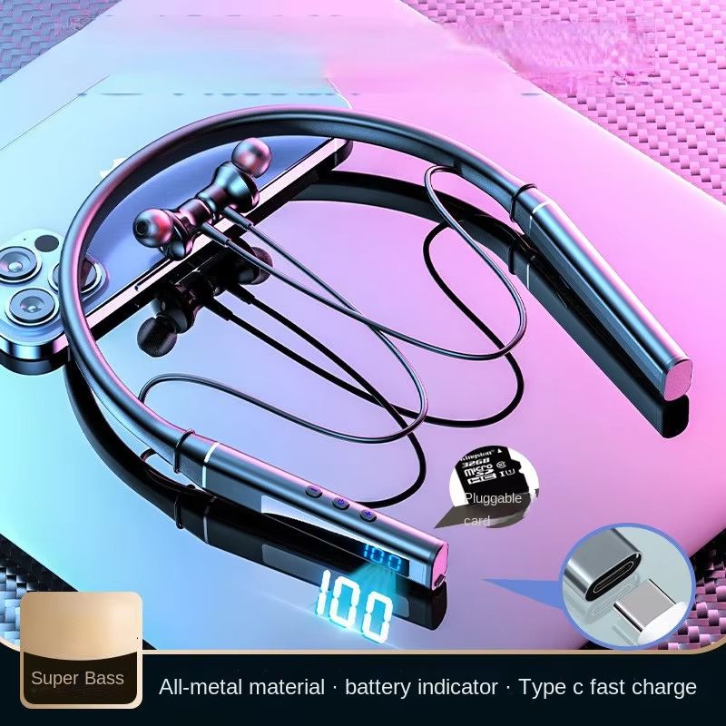 TWS 200 hours Wireless Earphone Bluetooth Magnetic Neckband Headphone IPX5 Waterproof Sport Headset Noise Cancelling Micophone