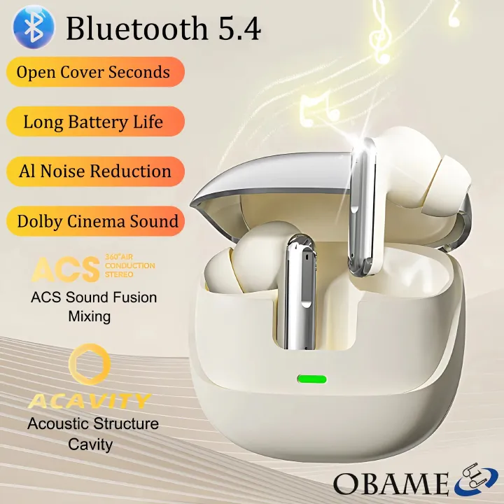 For xiaomi iphone Wireless Earbuds Dolby Audio In-ear With Mic Noise Reduction Bluetooth 5.4 Headphones For Galaxy S24 S23 Ultra
