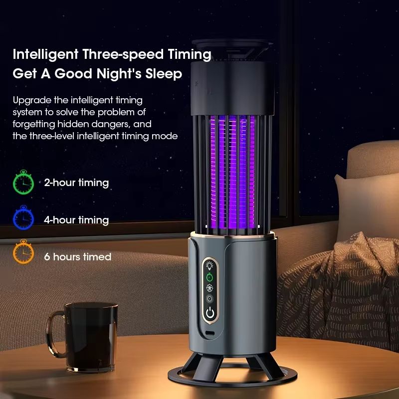 Mosquito Killer Lamp Insect Fly Trap Camping Lantern USB Timing Electric Mosquito Swatter Outdoor Insect Killer Repellent