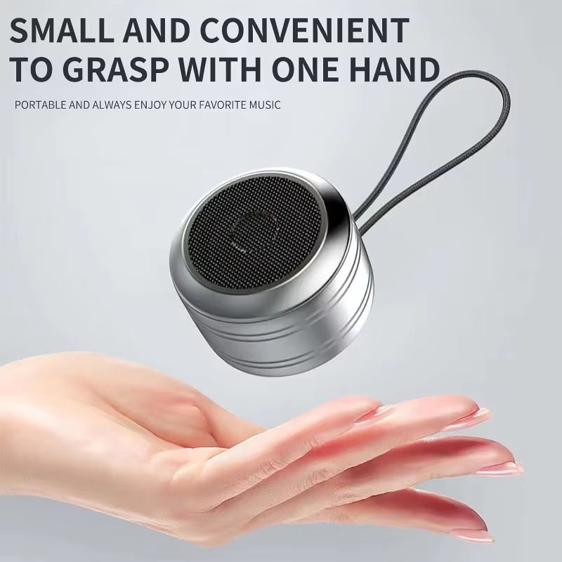 Mini Wireless Bluetooth Speaker Carry It With You or Hang It as a Fashion Accessory on Your Bag Suitable for Outdoor Camping