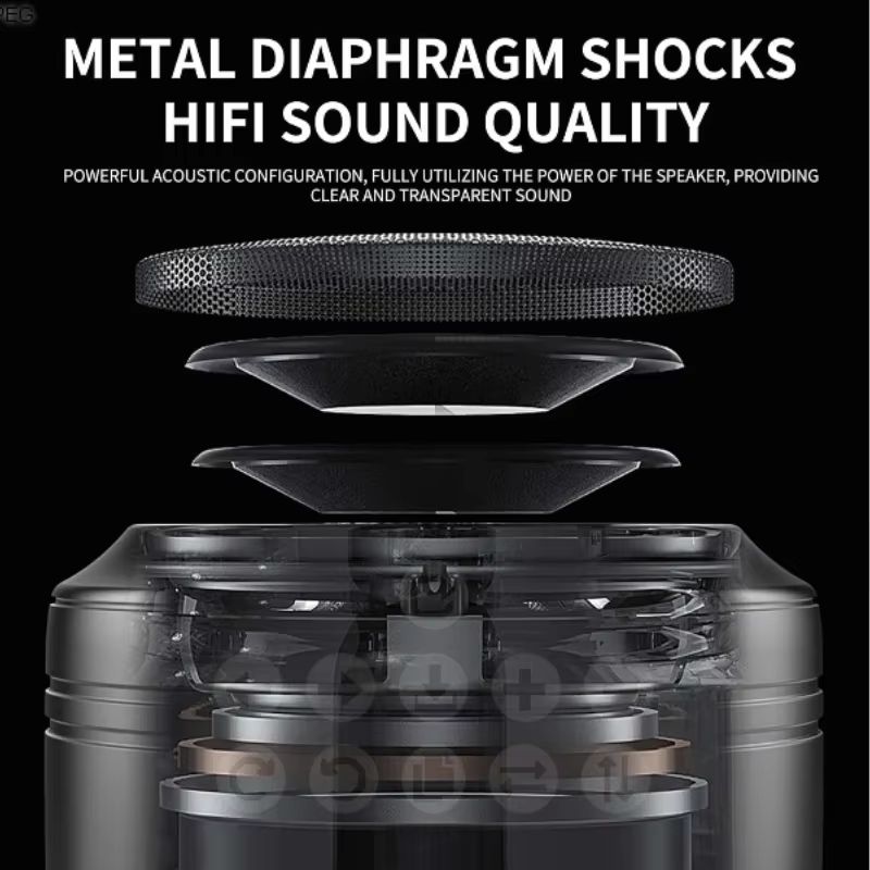 Mini Wireless Bluetooth Speaker Carry It With You or Hang It as a Fashion Accessory on Your Bag Suitable for Outdoor Camping