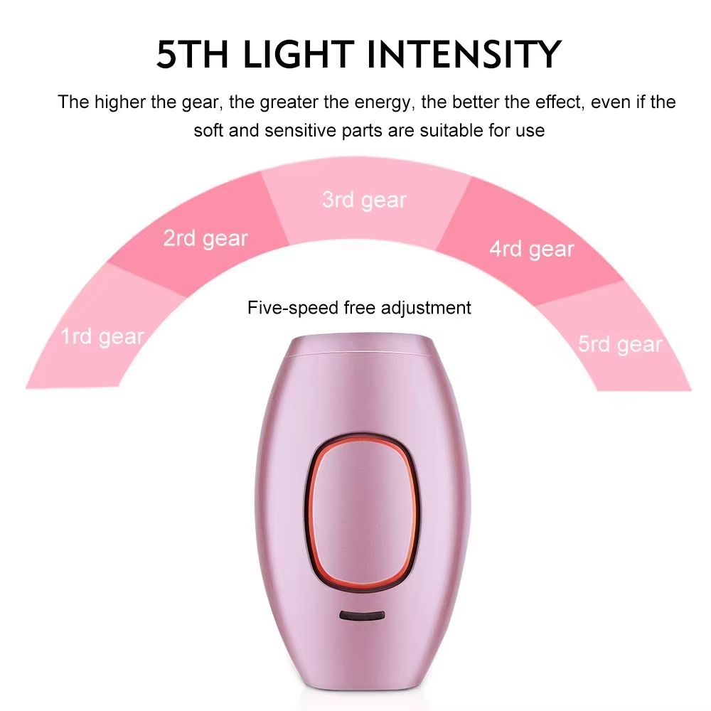 Laser pulse permanent freezing point hair removal device painless male and female household full-body bikini hair removal device