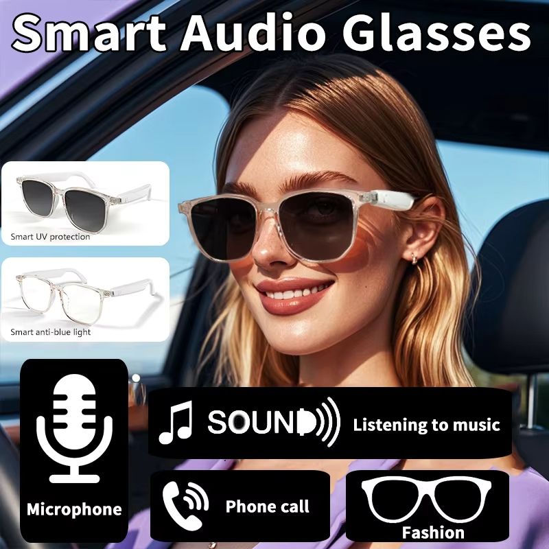 New smart bluetooth glasses wireless listen to music answer the phone open audio glasses men and women fashion single product